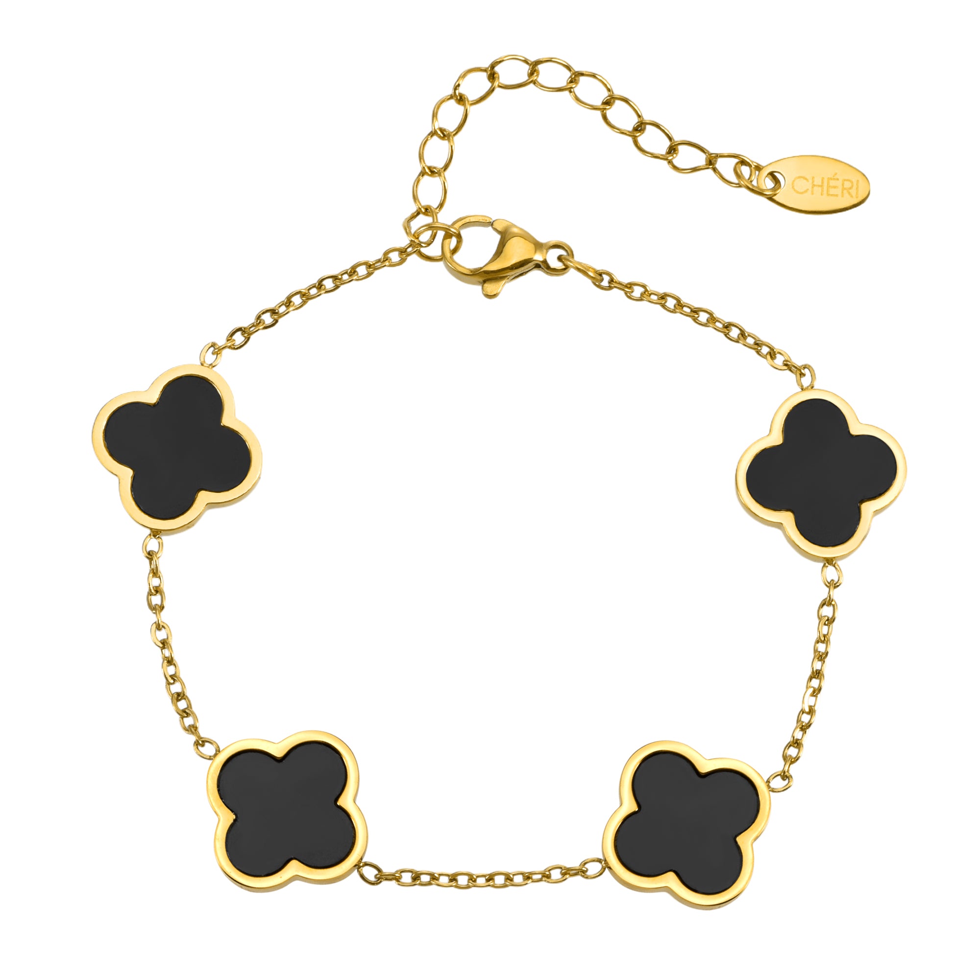 Луксозна дамска гривна Black Clover от CHÉRI Jewelry