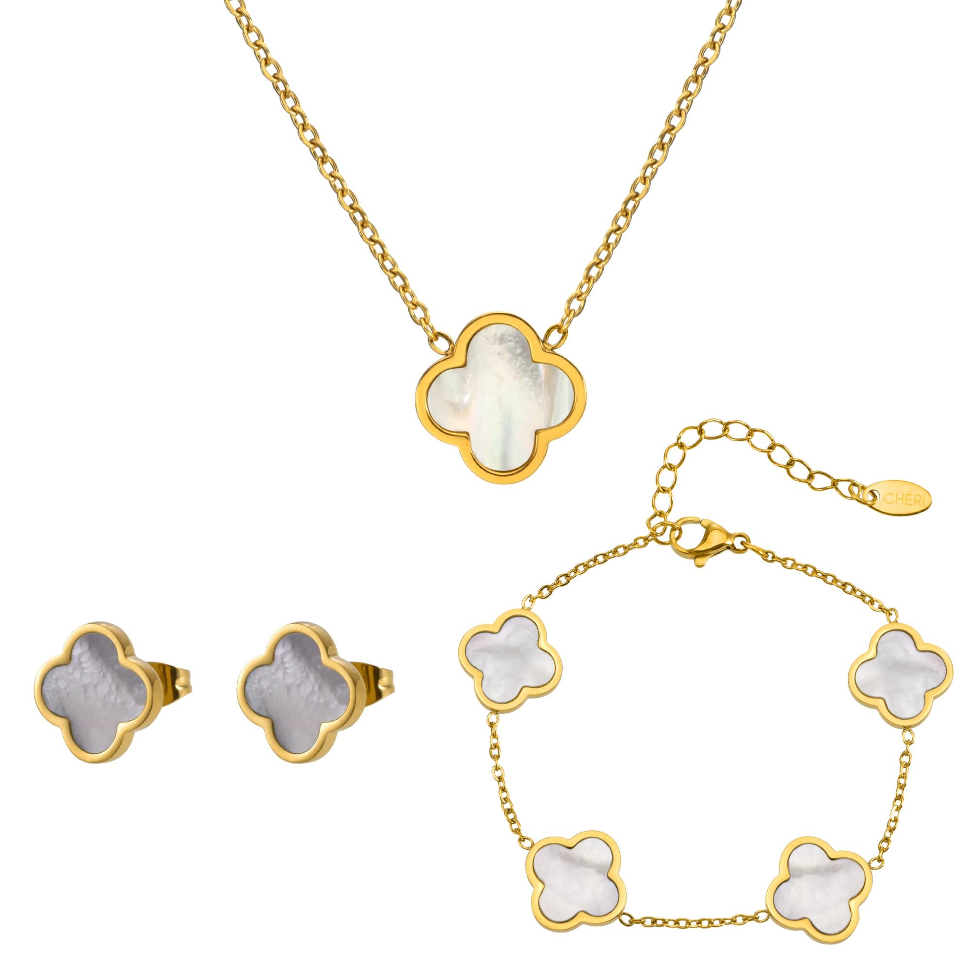 CHÉRI Pearl Clover – модерни бижута с перлен блясък и позлата