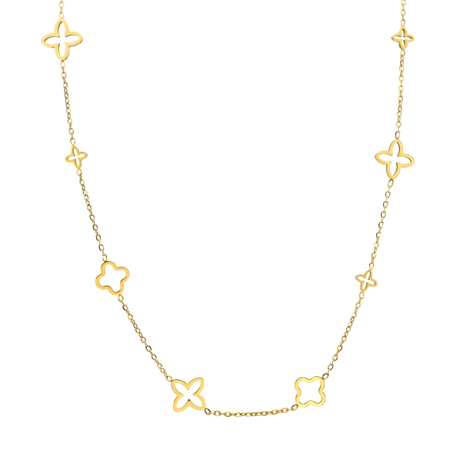 Дамско колие Prestige с четирилистна детелина от CHÉRI Jewelry – луксозно бижу, съчетаващо елегантност и изискан стил.