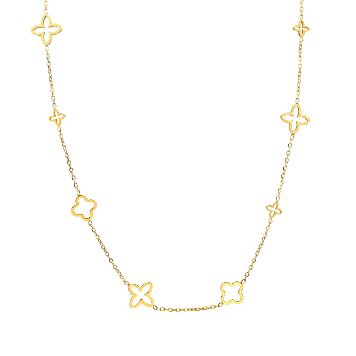 Дамско колие Prestige с четирилистна детелина от CHÉRI Jewelry – луксозно бижу, съчетаващо елегантност и изискан стил.