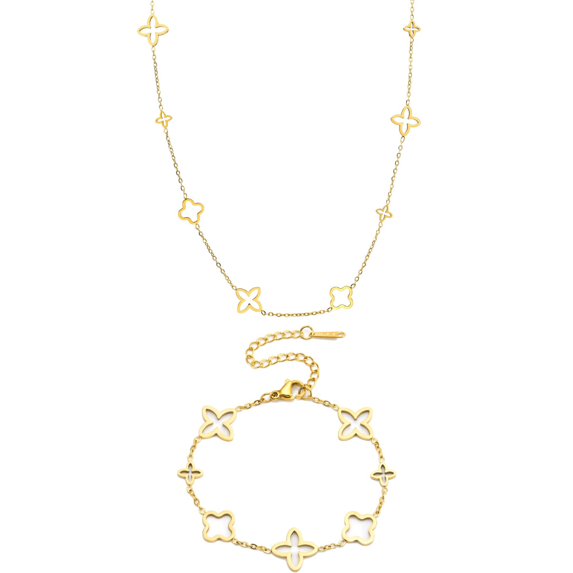 CHÉRI Prestige Duo – водоустойчив комплект от неръждаема стомана с 18K позлата, не избледнява и е с доживотна гаранция.